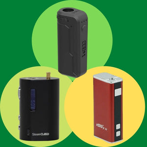 Three Different Brands of Box Mod Vapes